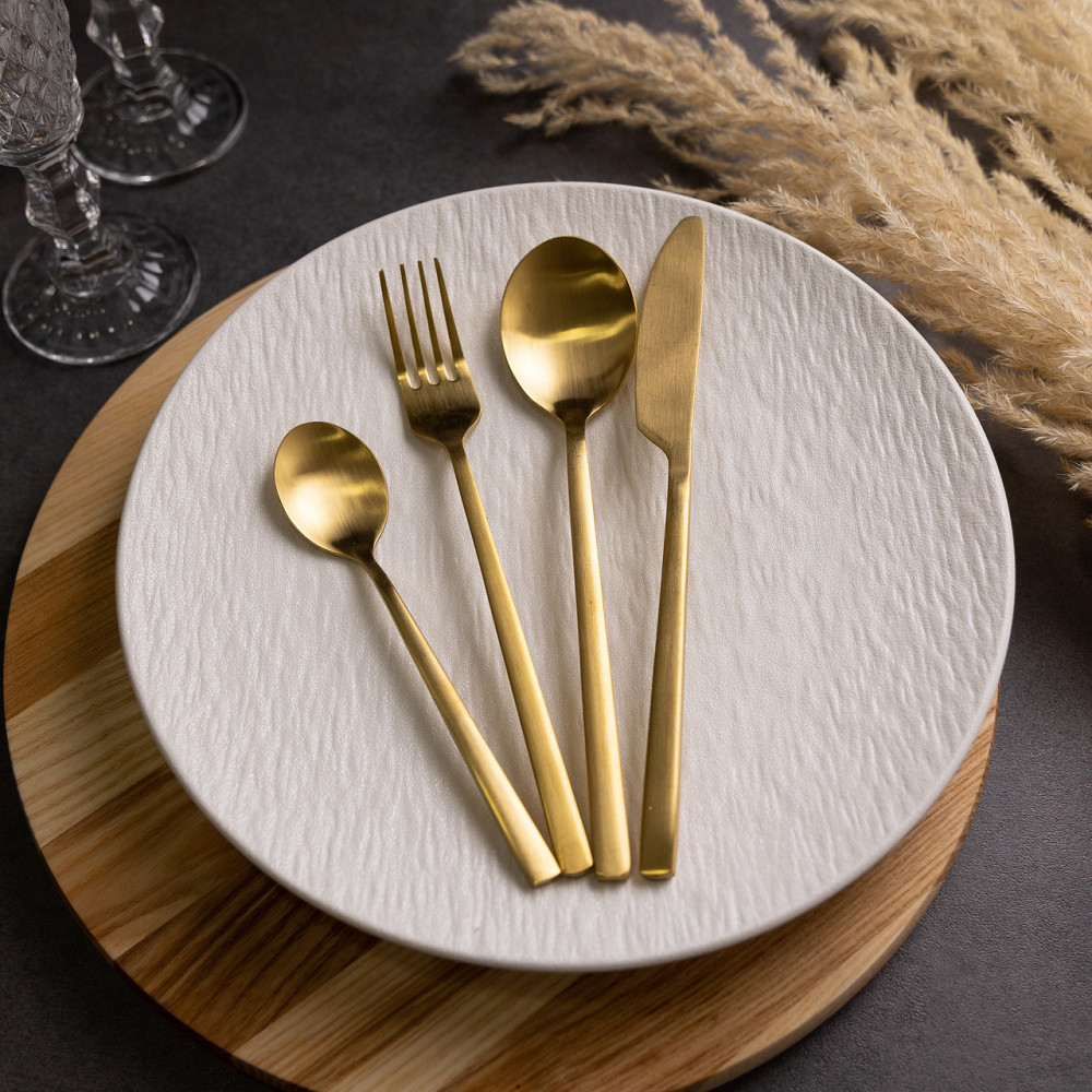 Столовые приборы на 6 персон, 24 предмета, золотистые Киев - изображение 1