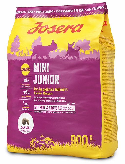 Сухой корм Josera MiniJunior (МиниЮниор) для щенков и взрослых собак мелких пород, 900 г Винница - изображение 2