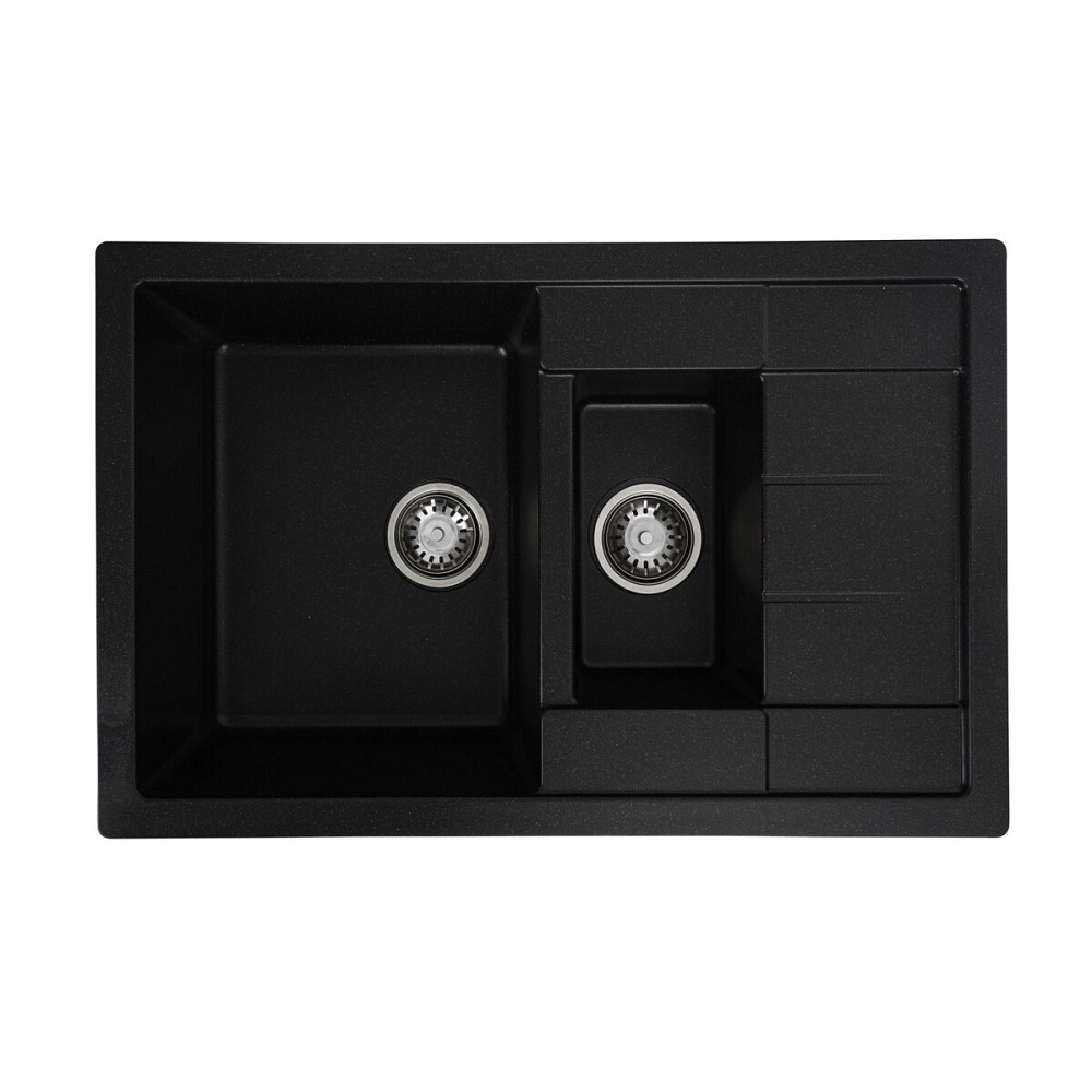 VALESO Гранітна мийка для кухні VALESO TOSKANA 7850W матова Чорний металік Киев - изображение 1