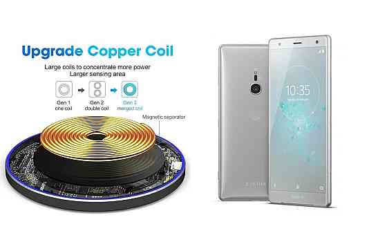 Бездротовий зарядний пристрій Copper до 30W для Oppo Find X5, Find X5 Pro, USB-C, LED Київ