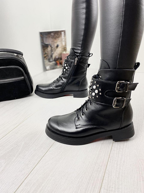 Черевики жіночі M.KRAFT 2178 чорні (зима, шкіра натуральна) (2509) 38р.39р. 38 Коломия - фото 1