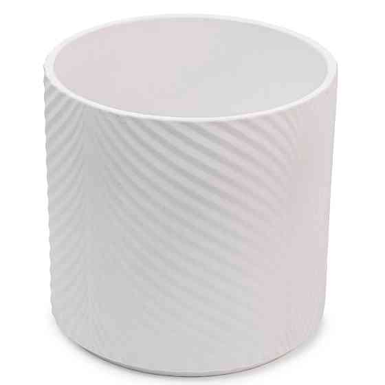 elemi Набір кашпо для квітів керамічні elemi "Листок" (13"; 16"; 19") (1,3 л; 2,3 л; 4,5 л) біл Коломыя