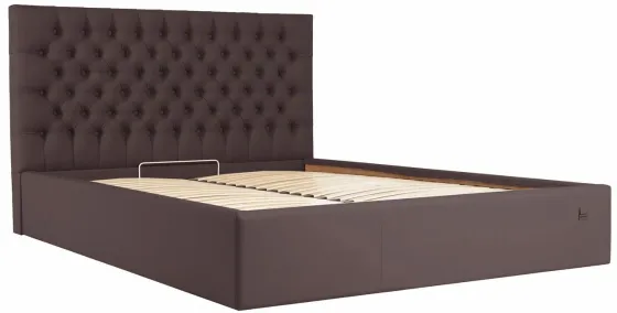 Кровать Двуспальная Cambridge Comfort 180 х 200 см Fly 2231 С подъемным механизмом и нишей для белья Темно-коричневый Днепр