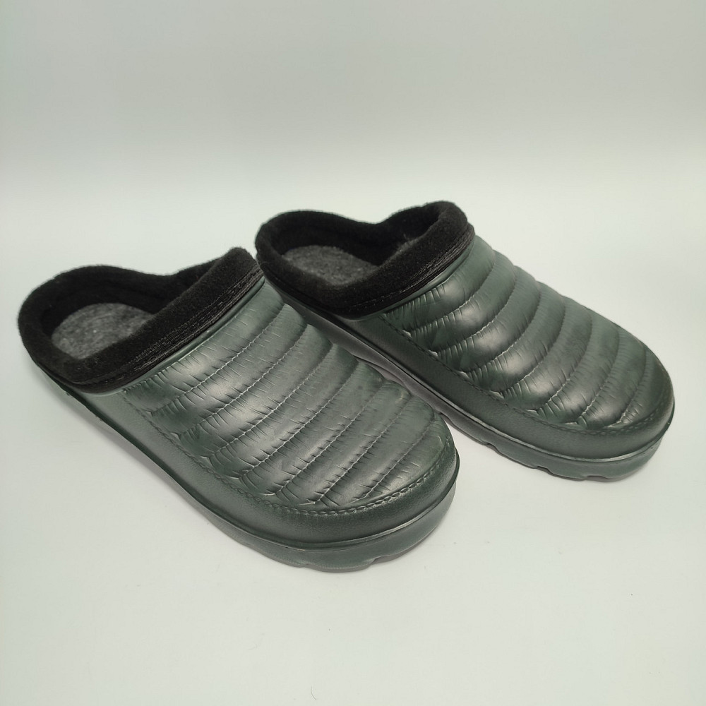 Калоші жіночі без задника хутро Верта ВМ34 оливкові Харків - фото 4