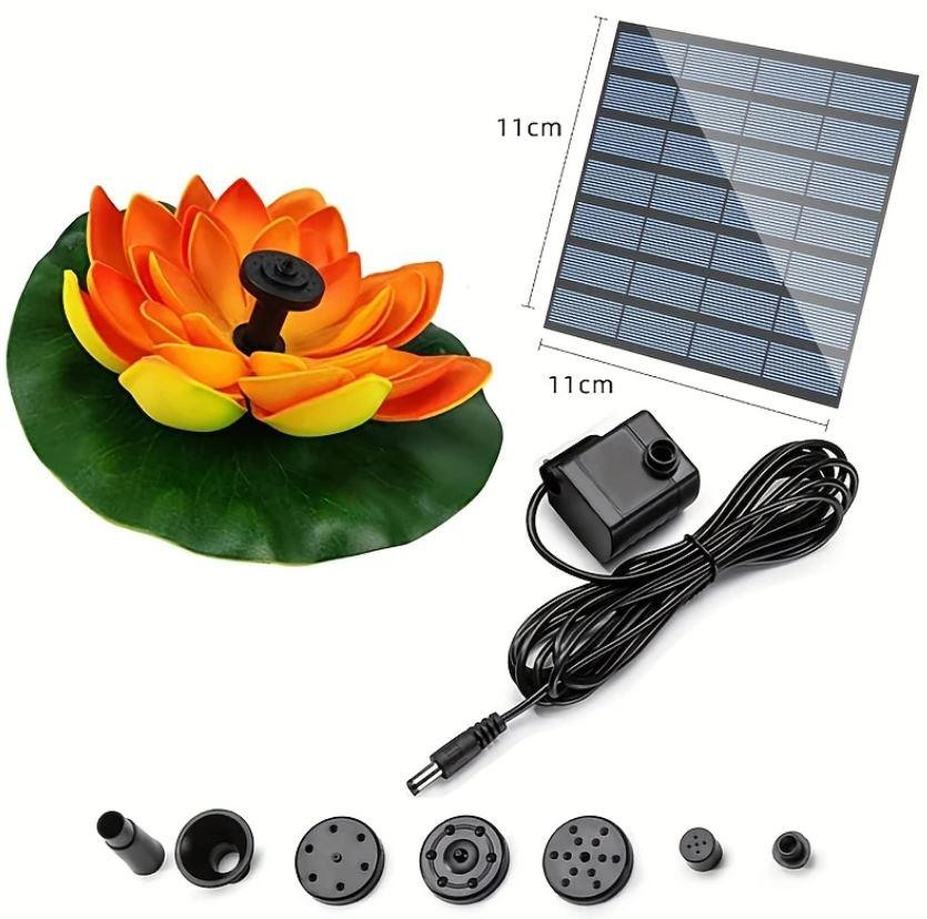 Садовий фонтан на сонячній батареї, 6 насадок Київ - фото 1