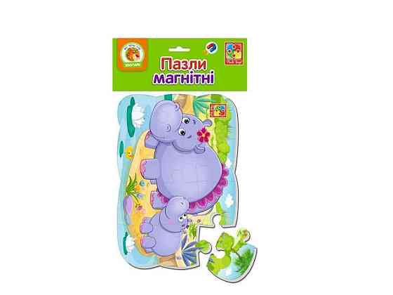Пазлы магнитные А5 Бегемотики VT3205-76 ТМ VLADI TOYS Киев