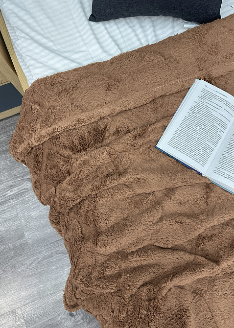 Плед-покривало Ромб 200х230 см (+-5см) Коричневий (87-258) Київ - фото 2