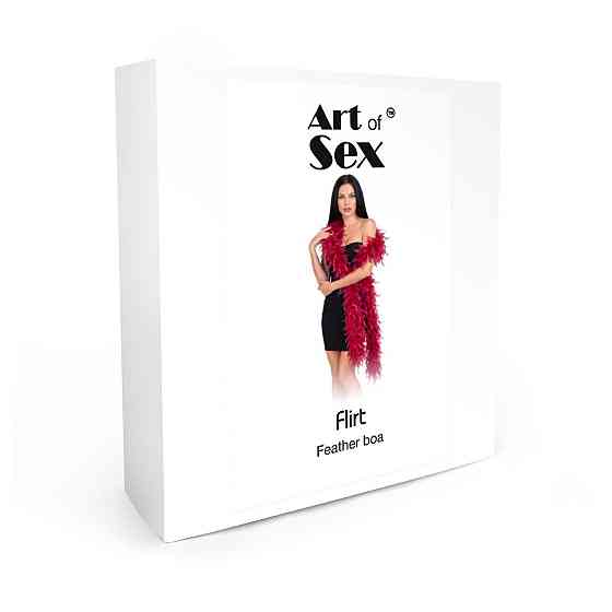 Боа з пір’я Art of Sex, довжина 2 метри, колір червоний Sex Aura Київ
