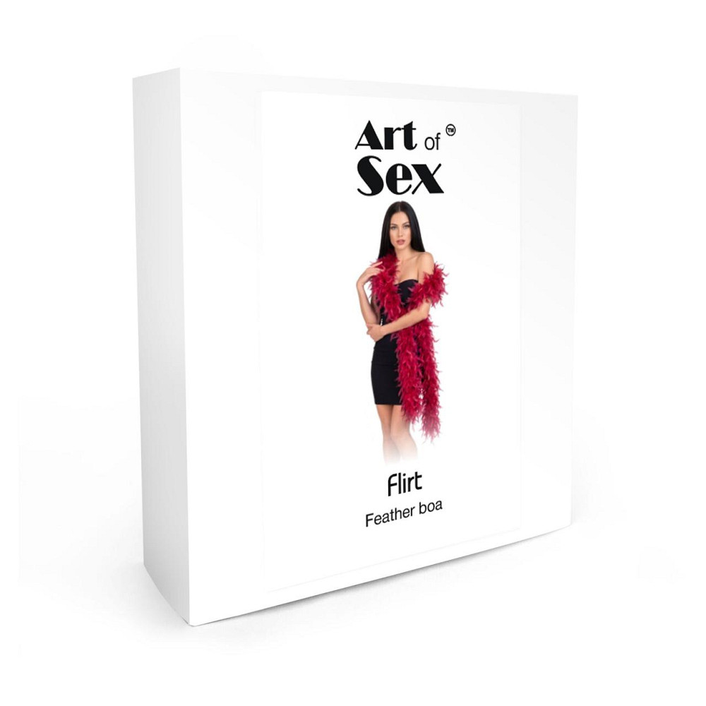 Боа з пір’я Art of Sex, довжина 2 метри, колір червоний Sex Aura Київ - фото 3