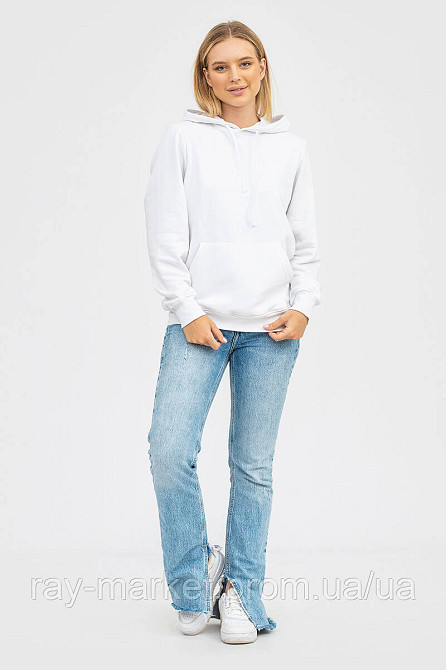 Худі базове утеплене Ray Basic жіноче біле (U0401W-White) M Київ - фото 4