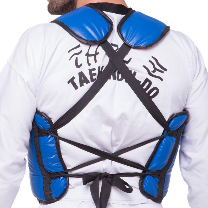 Защита корпуса (жилет) двусторонняя LEV LV-4282 размер S-XL синий-красный Защита для боевых искусств Киев - изображение 8