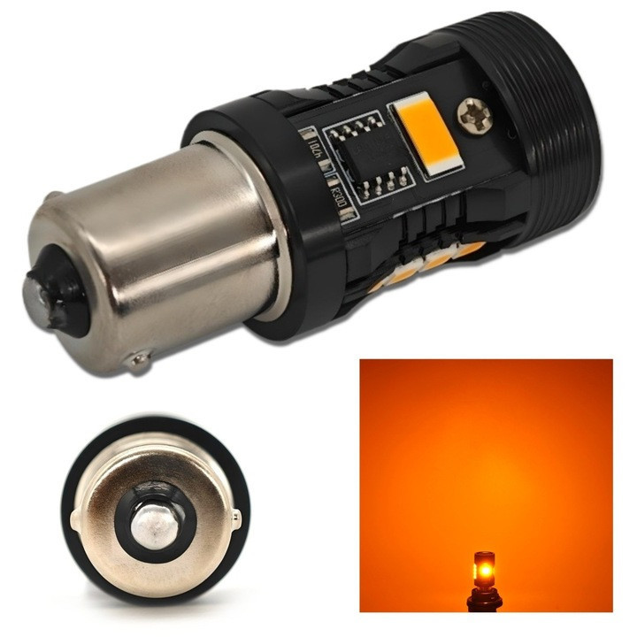 Комплект світлодіодних ламп StarLight LED SL-CB7 CANBUS PY21W BA15S AMBER 12V Харків - фото 9