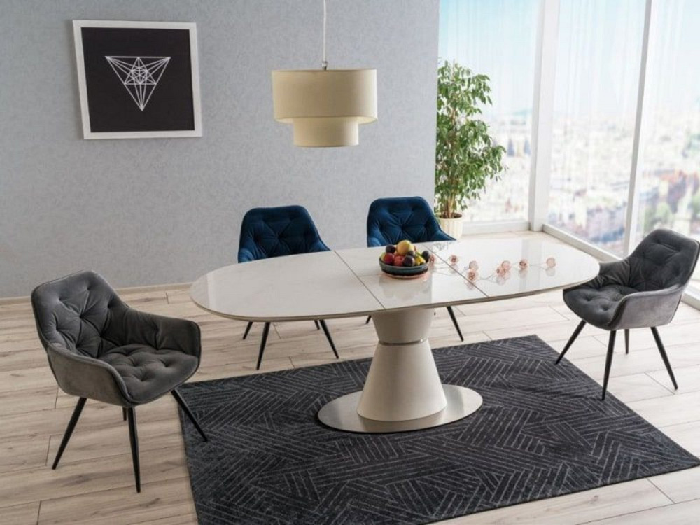 Стілець CHERRY VELVET чорний каркас/сірий BL.14 Київ - фото 12