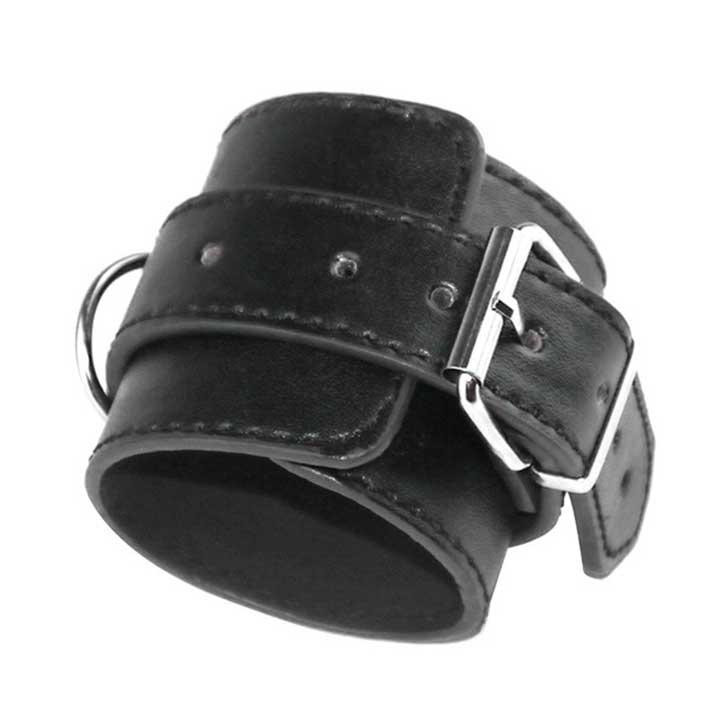 Кожаные чёрные наручники – Садо-мазо Винница - изображение 4