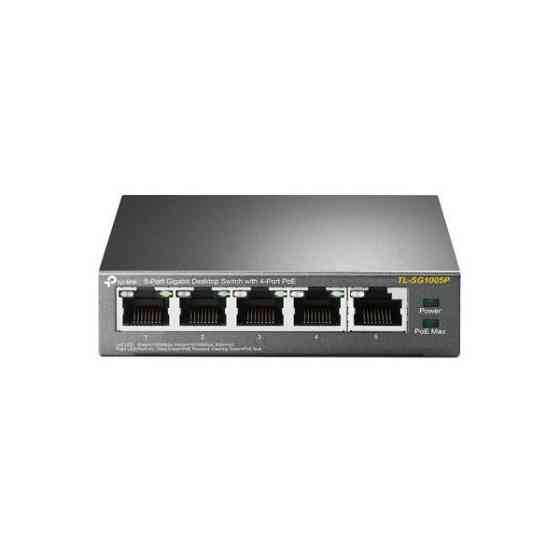 Комутатор TP-Link TL-SG1005P, 5 портовий, 10/100/1000 / POE (TL-SG1005P) Киев