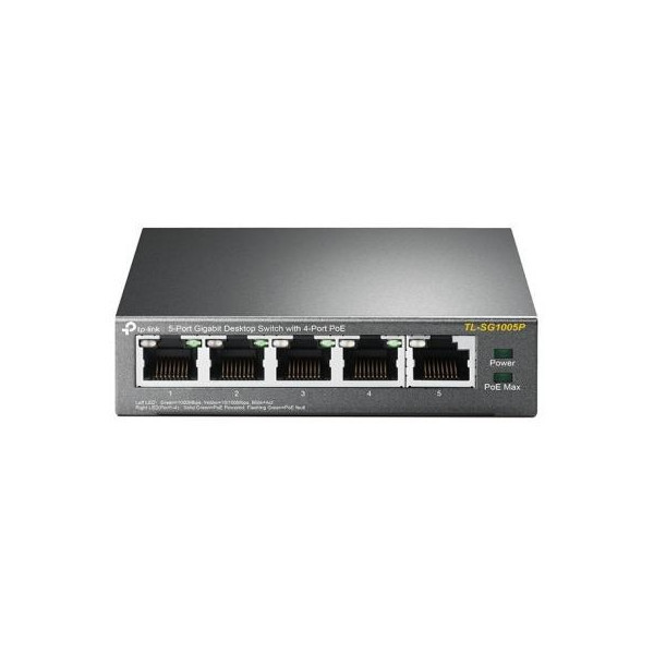 Комутатор TP-Link TL-SG1005P, 5 портовий, 10/100/1000 / POE (TL-SG1005P) Киев - изображение 2