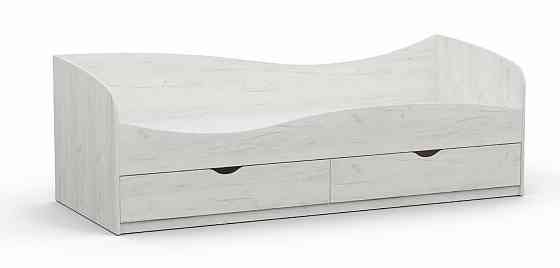 Кровать односпальная L-7, Дуб Крафт Білий, 2030х834х680 Львов