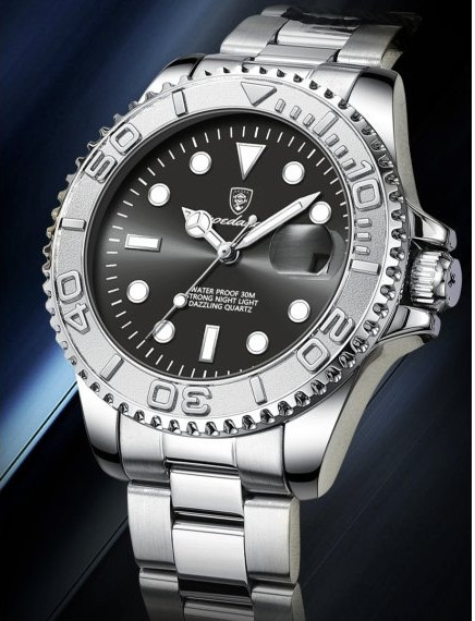 Мужские наручные часы Poedagar Pilot (Серебристые) Киев - изображение 8