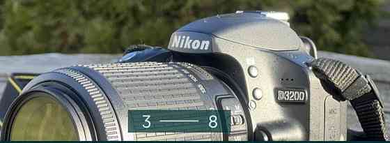 Фотоаппарат Nikon D3200 як нова + Nikkor 55-200mm 1:4- 5.6G. Киев