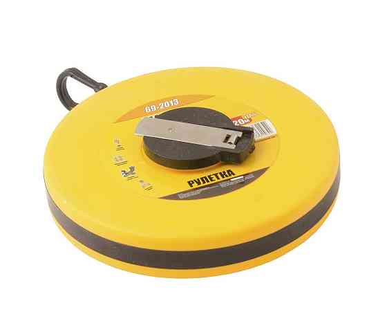 Рулетка MASTERTOOL 20 м×13 мм скловолоконне полотно ударостійкий корпус 69-2013 Коломия