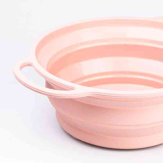 TS Kitchen Друшляк силіконовий складаний з ручками 2.6 л Рожевий HP34544P Коломия