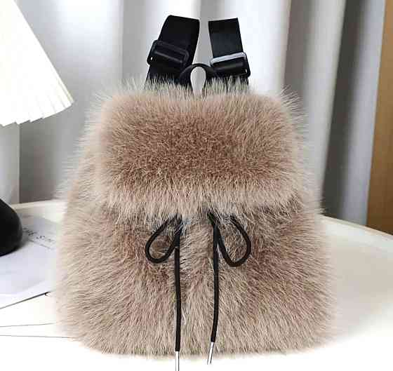 Рюкзак зі штучного хутра Капучіно Смела