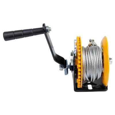 Лебедка Sigma ручная барабанная, стальной трос 10мx5мм, 550кг (6134011) Винница