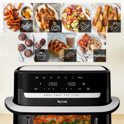 Мультипечь Tefal Dual Easy Fry Flex (EY9228E0) Винница - изображение 8