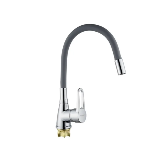 Кухонный смеситель Champion Sop 014-045 с силиконовым изливом Nut Refl.Grey (MI6361) Харьков