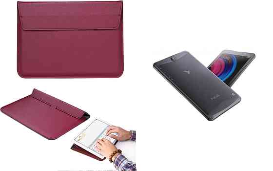 Чохол-конверт VitoCase для Pixus Touch 7 3G (HD), Touch 7 3G (qHD), з функцією підставки для планшета Бордовий Київ