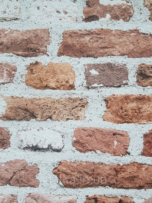 Обои виниловые на флизелине AS creation The Bos 0.53х10 под кирпич коричневые кирпичные на молочном Киев - изображение 3