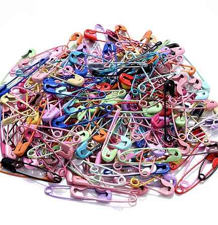 Набір шпильок 30 шт різнокольорові металеві маленькі для рукоділля Київ