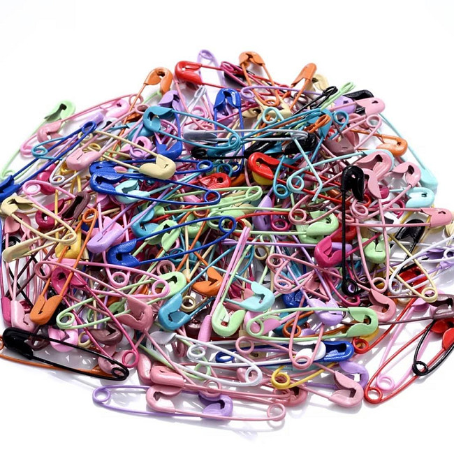 Набір шпильок 30 шт різнокольорові металеві маленькі для рукоділля Київ - фото 4