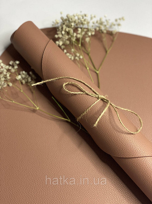 Салфетка под тарелку подтарельник PU кожа 37 см форма лепестка DL21012678-9 Киев - изображение 3