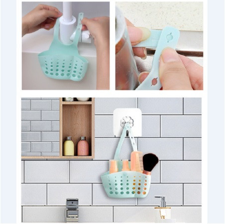 Держатель для губок, мочалок, силикон, цвет голубой, размер самой корзинки 16*8см Киев - изображение 2