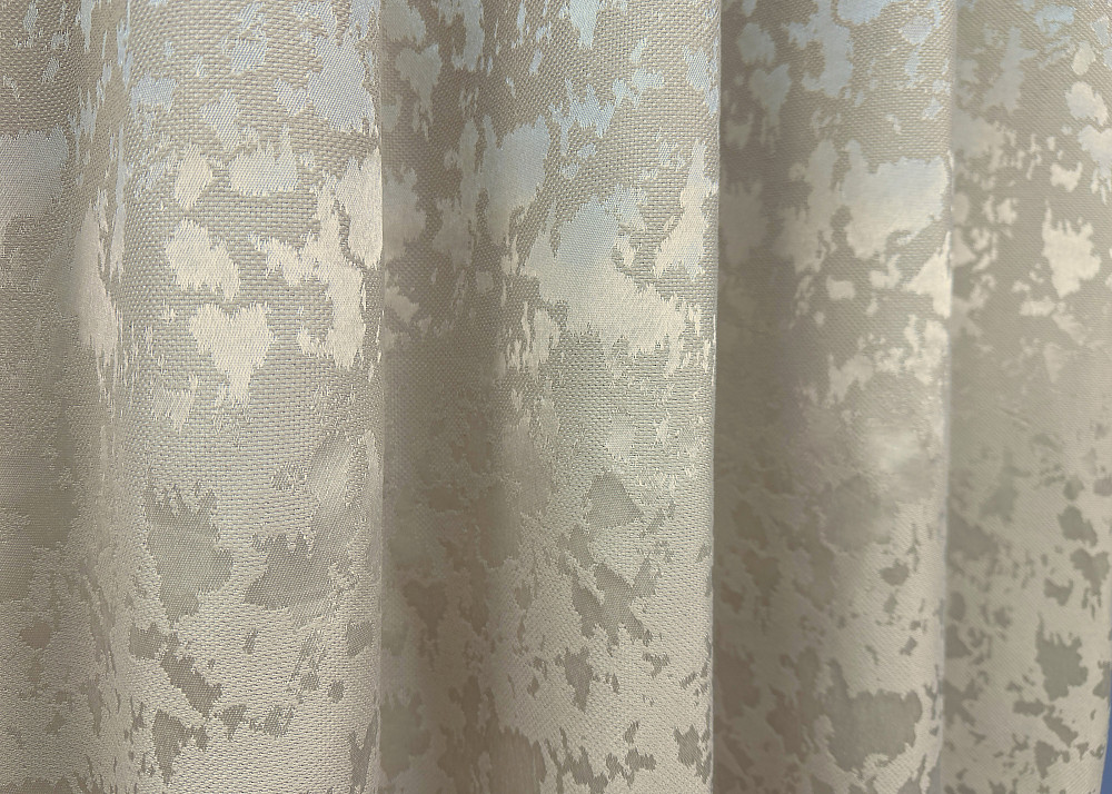 Комплект коротких штор VR-Textil Лен мрамор Pavliani ХО № 1272ш Теплый бежевый 130х170 см 2 шт (35-0201) Киев - изображение 6