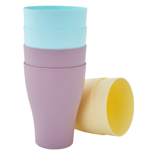 Набір стаканів 0,25л 6шт пластик мікс пастель Алеана Житомир - изображение 1