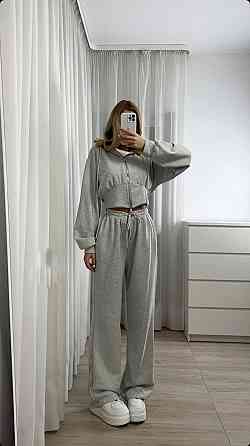 Жіночий прогулянковий костюм двійка: кофта і штани двонитка Одеса