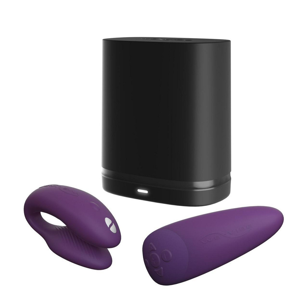 Смарт-вибратор для пар We-Vibe Chorus Purple, сенсорное управление вибрациями сжатием пульта Sex Aura Киев - изображение 7