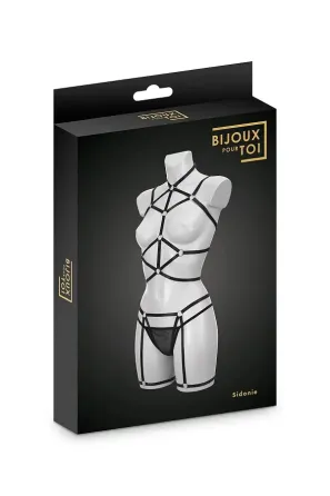 Комплект Bijoux Pour Toi - Sidonie, портупея, гартери та трусики Львов