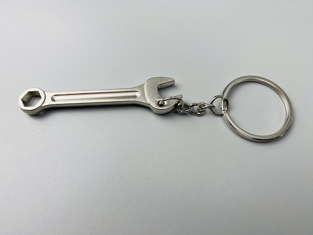 Автомобільний брелок ріжково-накидний ключ, брелок на ключі для водія, брелок металевий на авто ключі Мукачево - фото 7
