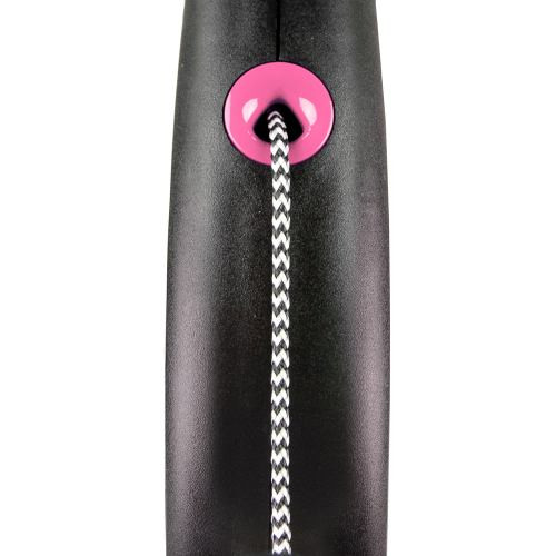 Поводок-рулетка Flexi для собак Black Design трос розовая размер S 5 м/12 кг Киев - изображение 2