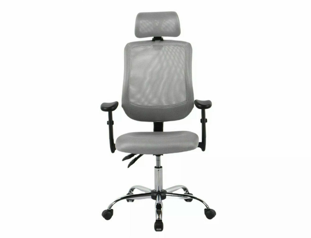 Крісло поворотне Q-118R сіре Киев - изображение 3