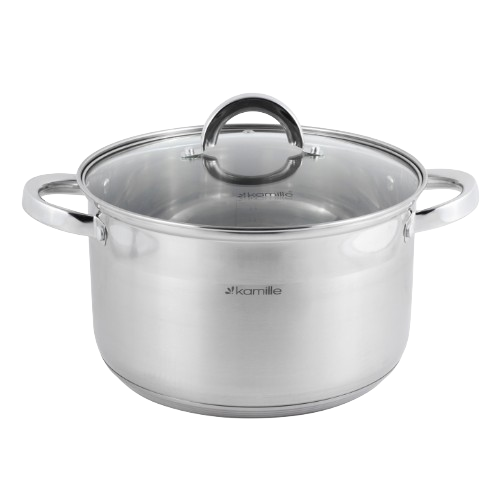 Набір каструль 6 предметів (каструлі 4,5/6,3/7,8л)  нержавіюча сталь 5630S KAMILLE Житомир - фото 8