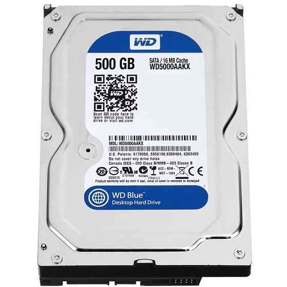 Накопичувач HDD SATA  500GB WD Blue 7200rpm 16MB (WD5000AAKX) Refurbished ( 26869 ) Харків
