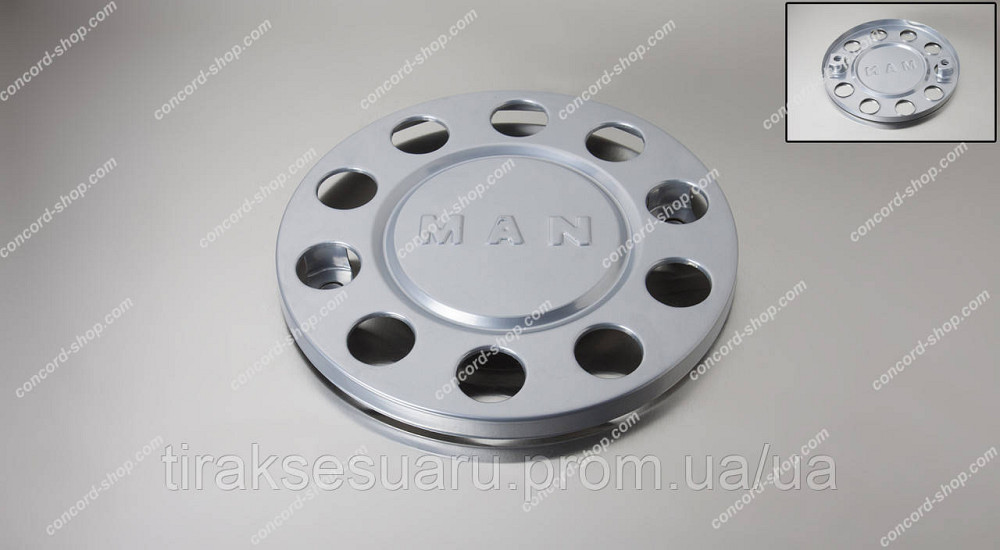 Колпак колеса передний MAN 22,5 корона. металл Колпак колеса корона передний MAN 22.5 (металл) Луцк - изображение 1