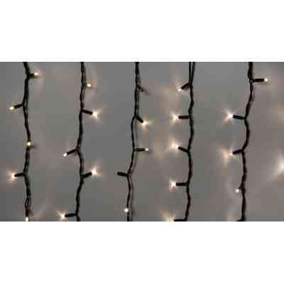 Гірлянда Delux ICICLE flash 108LED 2 х 1 м теплий білий / чорний IP44 EN (90012947) Вінниця