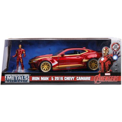 Машина Jada металева Марвел. Месники: Шевроле Камаро (2016) з фігуркою Залізної людини 1:24 (253225003) Вінниця - фото 7