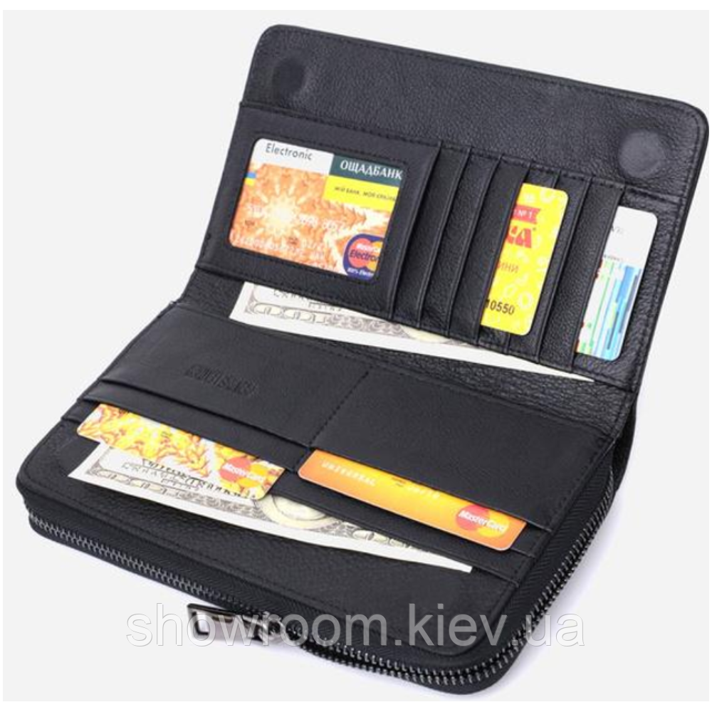 Мужской кожаный вместительный клатч Leather Collection (572) Киев - изображение 6