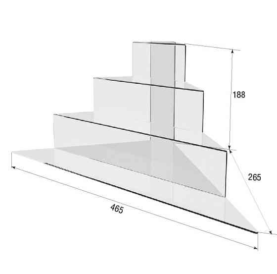 Кутова гірка EKOSTAR 265х465х188 Київ